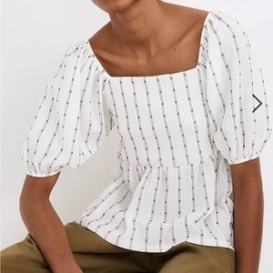 Madewell Puff Sleeve Empire Top